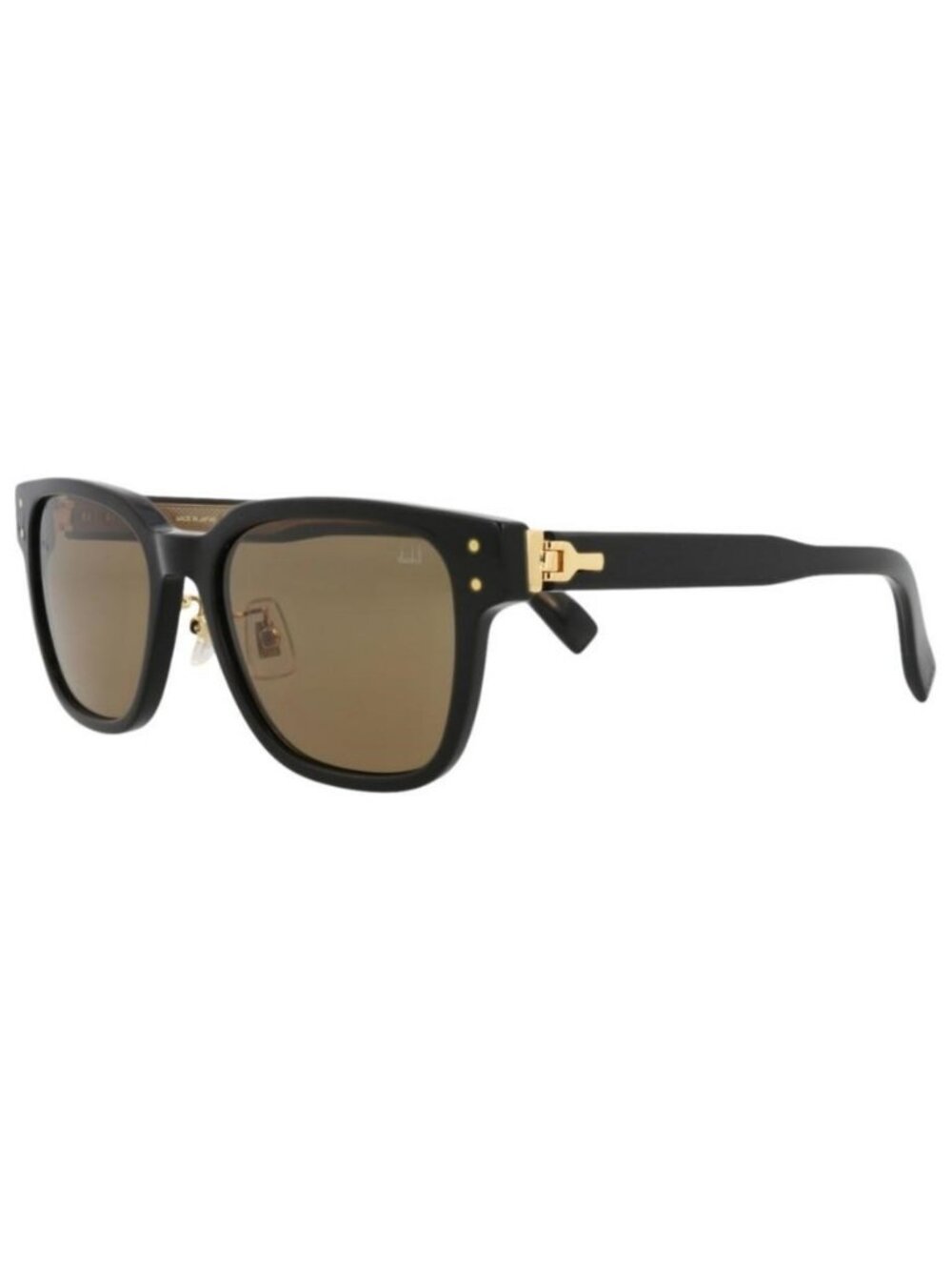 New Dunhill Mens Square/Rectangle Black Black Brown Fashion Designer Sunglasses